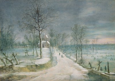 Winterlandschap door Lucas van Uden